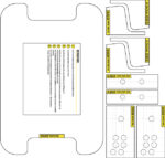 Cocktail Table Arcade Printed Templates