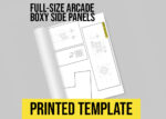 Full-Size Arcade Printed Template Boxy Side Panels